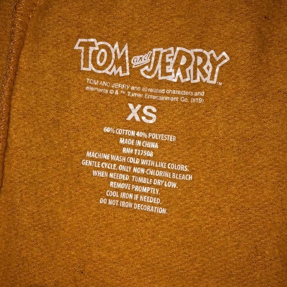 Tom and Jerry Mustard Sweatpants - Picture 4 of 4